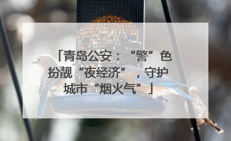 青岛公安：“警”色扮靓“夜经济”，守护城市“烟火气”